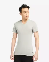 Camiseta Polo Ralph Lauren Custom Slim Fit Gola V  Masculino                           - Foto 5