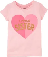 Camiseta Infantil Carter's Coração Little Sister Feminina  - Foto 2
