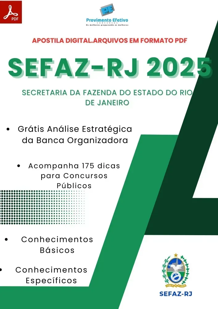 Apostila SEFAZ RJ 2025 Contábil Financeira