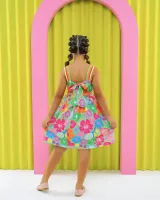 Vestido Floral Raquete Verde - Foto 2