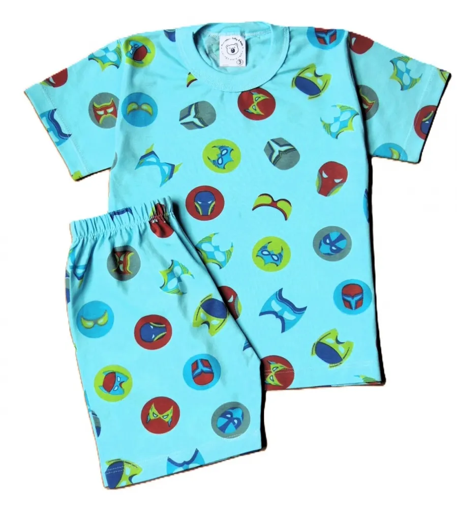  Pijama Infantil Masculino Tamanho 12 Curto