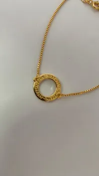 Pulseira Círculo da Esperança - Banhado Ouro 18k - Foto 2