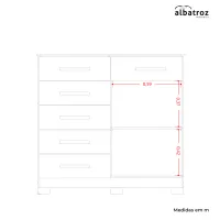 Cômoda Xangai  6GV e 2pt 1,20 - Foto 5