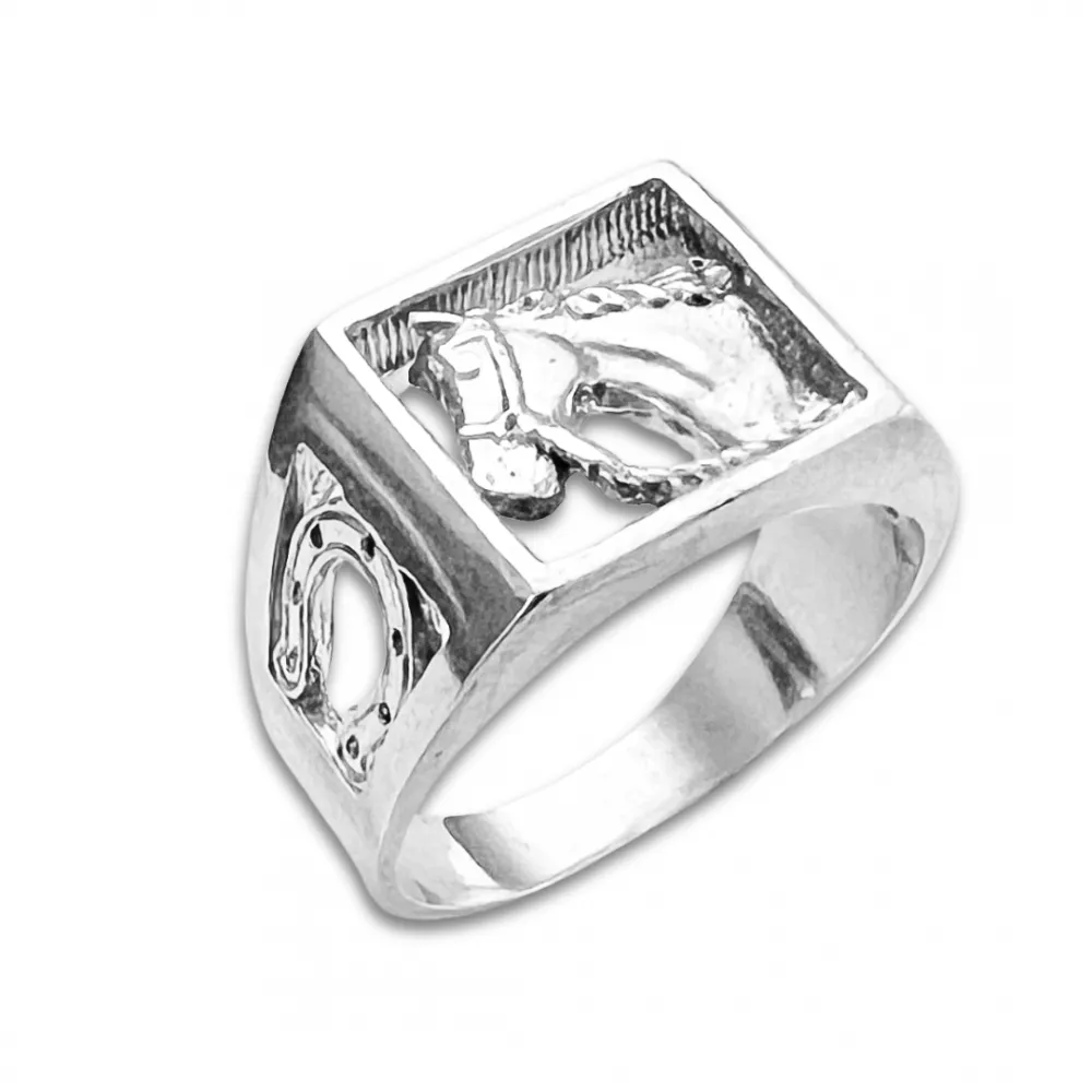 Anel masculino cavalo - AN815, image size:1000x1000