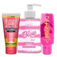 KIT ERÓTICO BLOWGIRL LUBRIFICANTE BUBALOVE E GOZE MAIS