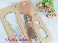 G1.830  Gabarito de Moldes  em MDF  Estojo Capivara  - Foto 2