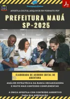 Apostila Pref. Mauá 2025 Auxiliar de Desenvolvimento Infantil