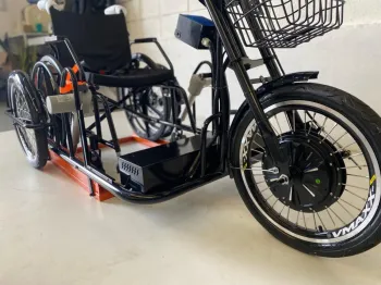 TRICICLO ELÉTRICO CADEIRANTE BASE 800W 2026 - Foto 2