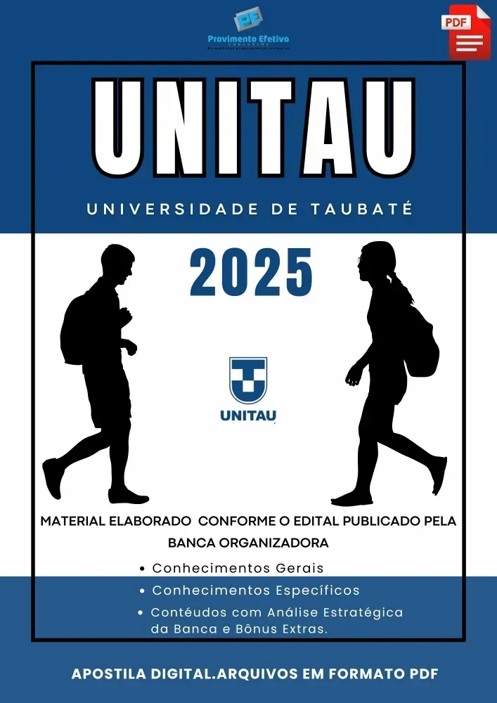 Apostila UNITAU Orientador Educacional 2025 Imagem