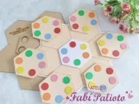 G1.834  Gabarito de Moldes em MDF Pareamento das Cores  - Foto 4