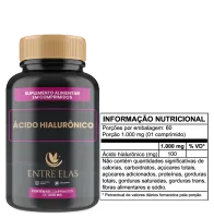 Ácido Hialurônico 1000mg 60 Comprimidos - Foto 2