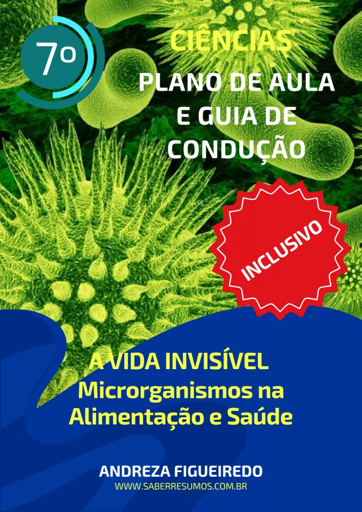 774 - Ciências - Aprendizado Inclusivo - Plano de Aula e Guia de Condução - A Vida Invisível - Microrganismos na Alimentação e Saúde - 7º ano - PDF com 12 páginas Imagem