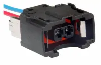 Conector Chicote 2 Vias Bico Injetor Gol Golf Kombi Fox Polo Bicos EV1  TC 1004