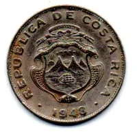 Costa Rica - 1948 - 25 Centimos