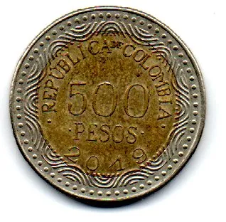 Colômbia - 2019 - 500 Pesos