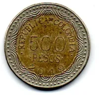 Colômbia - 2019 - 500 Pesos