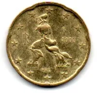 Itália - 2002 - 20 Euro Cent