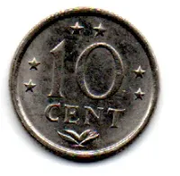 Antilhas Holandesas - 1981 - 10 Cent - Foto 2