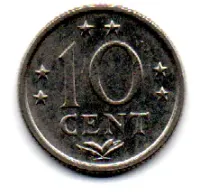 Antilhas Holandesas - 1979 - 10 Cent - Foto 2