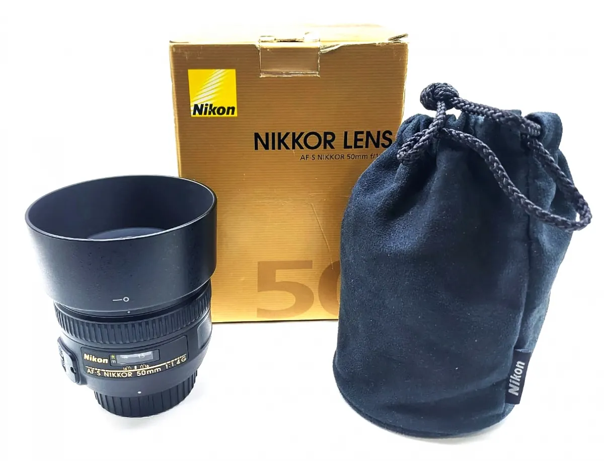 Lente Nikon AF-s Nikkor 50mm F/1.4G - Seminova