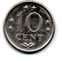Antilhas Holandesas - 1983 - 10 Cent - Foto 2