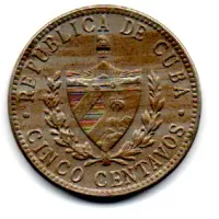 Cuba - 1946 - 5 Centavos - Foto 2