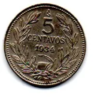 Chile - 1934 - 5 Centavos