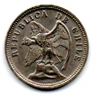Chile - 1934 - 5 Centavos - Foto 2