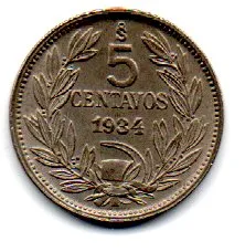 Chile - 1934 - 5 Centavos