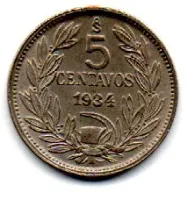 Chile - 1934 - 5 Centavos