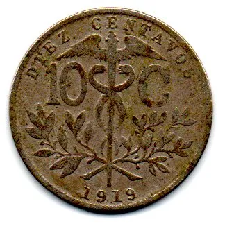 Bolívia - 1919 - 10 Centavos