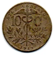 Bolívia - 1919 - 10 Centavos