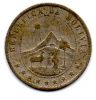 Bolívia - 1919 - 10 Centavos - Foto 2