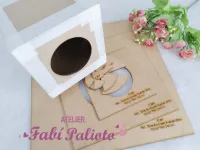 KIT37  Gabarito de Moldes em MDF Kit Caixa Surpresa/Musical - Foto 2