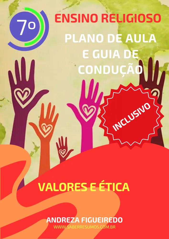781 - Ensino Religioso - Aprendizado Inclusivo - Plano de Aula e Guia de Condução - Valores e Ética - 6º ano - PDF com 14 páginas