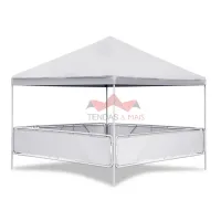 Tenda Piramidal 3x3 com Saia em Lona - Foto 2