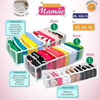 KIT ESPECIAL MAMÃE com Colmeias Organizadoras para a cômoda do bebê