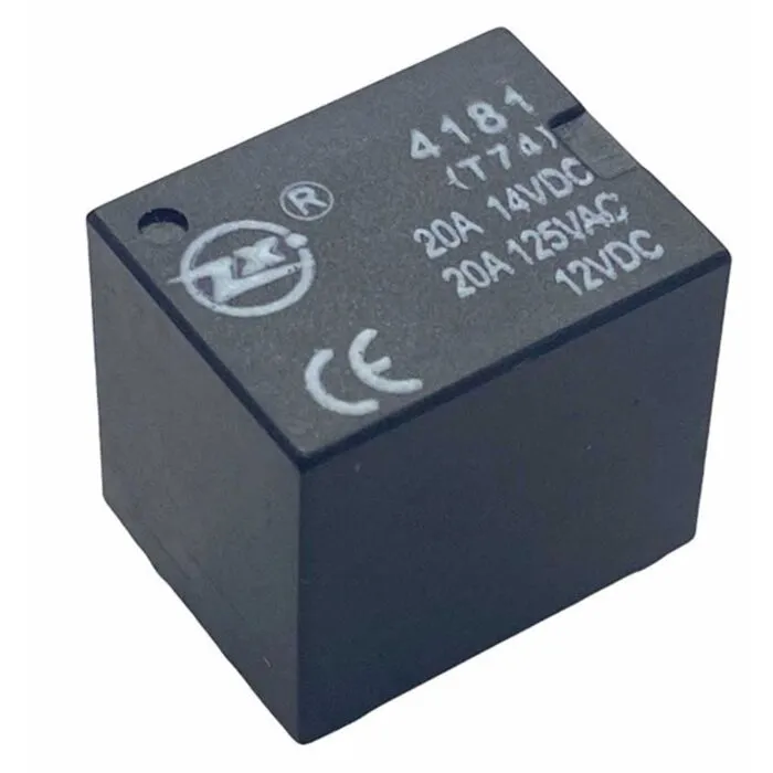 RELE T74-12V-1C 20A 14VDC / RELE 20A 12V VDC MINI 5 PINOS