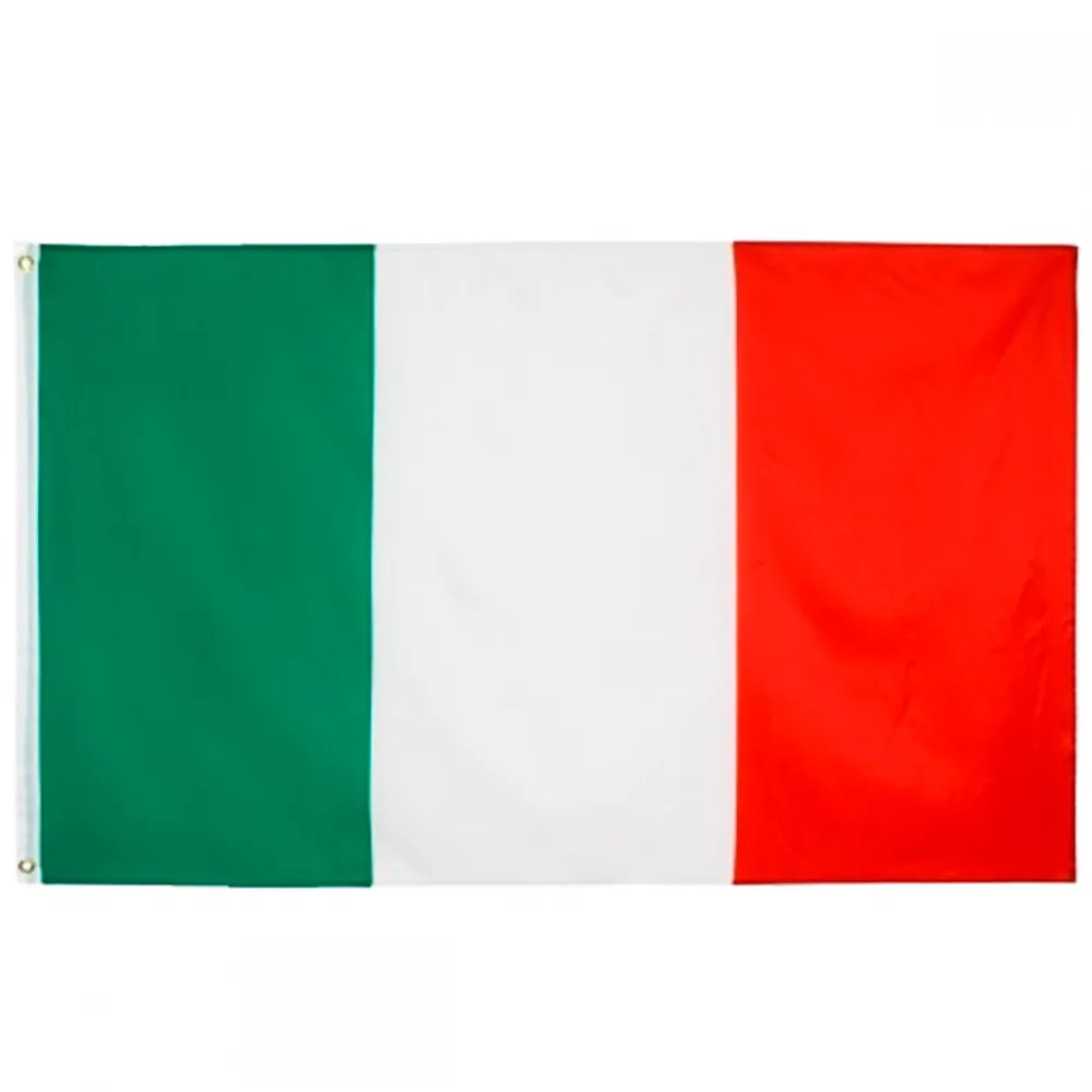 Bandeira Itália Oficial S/Anilhas 90x60 Cm Cores Fortes