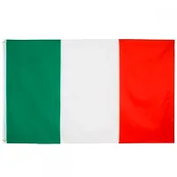 Bandeira Itália Oficial S/Anilhas 90x60 Cm Cores Fortes
