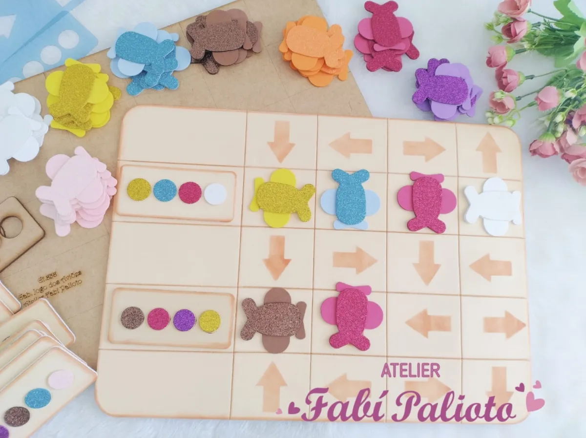 G1.838  Gabarito de Moldes em MDF Jogo dos Aviões