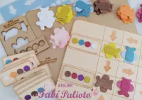 G1.838  Gabarito de Moldes em MDF Jogo dos Aviões - Foto 2