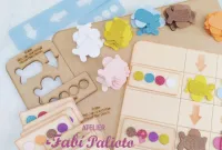 G1.838  Gabarito de Moldes em MDF Jogo dos Aviões - Foto 3