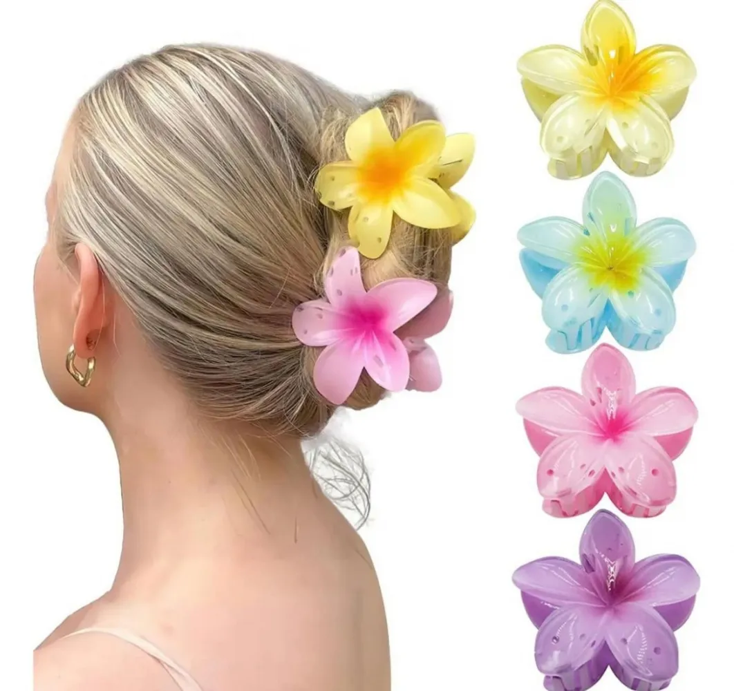 Presilha de Cabelo Flor Grande  7.5cm