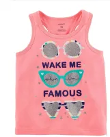 Camiseta Regata Carter's Infantil Wake Me Famous Feminina - Foto 2