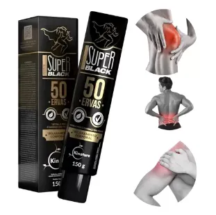 Pomada Massageadora Super Black 50 Ervas 150g