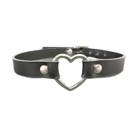 COLEIRA CORAÇÃO - CHOKER PRETO - Foto 2