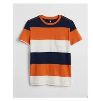Camiseta  Infantil GAP Listras Manga Curta Masculino  - Foto 3