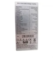 INVERSOR SOLAR HIBRIDO 3500W HF4835U80-145 48V 110V 80A SRNE - Foto 2
