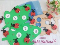 G1.839  Gabarito de Moldes em MDF Jogo das Joaninhas - Foto 2